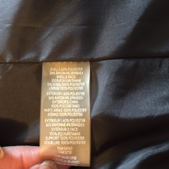 Calvin Klein blazer with leather trim - Picture 7 of 7